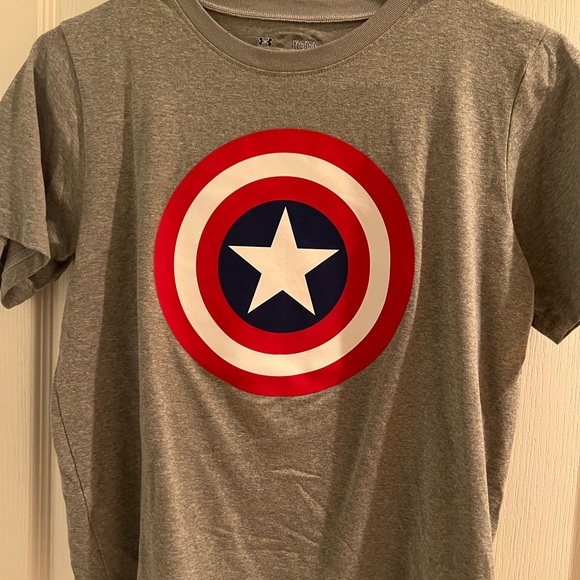 Boys Under Armour Alter Ego Captain America T-shirt - Picture 1 of 1